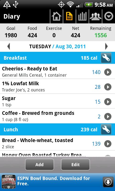 Calorie Counter - My Fitness Pal 4