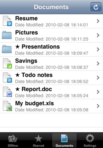 gFiles - Google Docs Reader 1