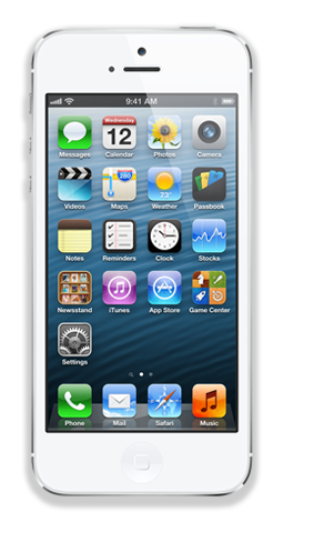 iPhone 5 64GB (White and Silver) (Refurbished)