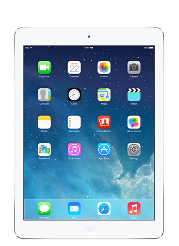 iPad Air with Retina display - Wi-Fi + Cellular - 16GB (Silver)