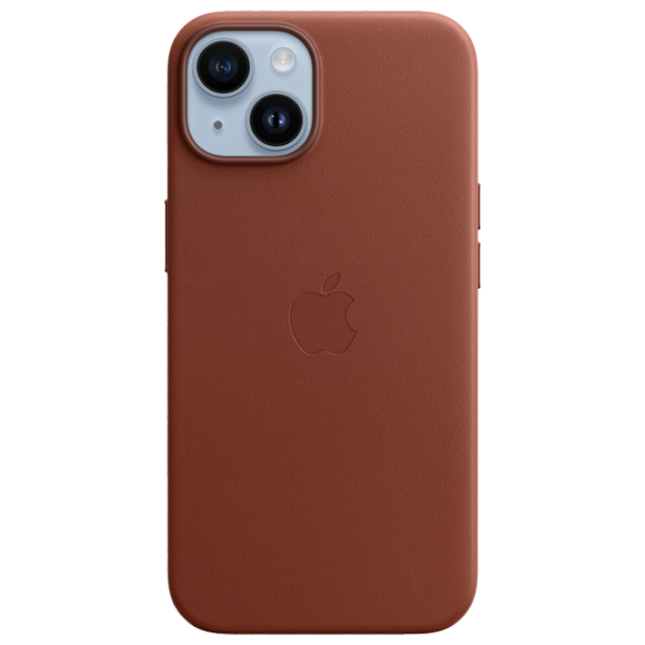 Apple iPhone 14 Leather Case with MagSafe - (Umber) | C Spire Wireless