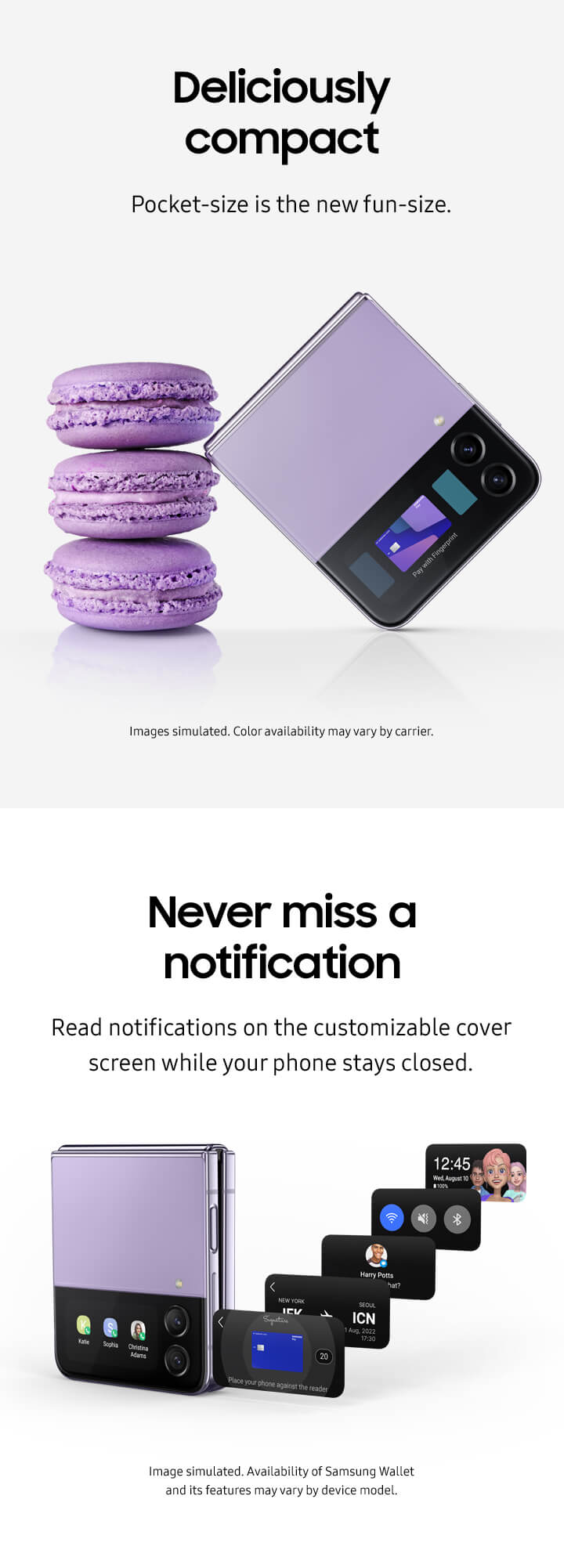 Samsung Galaxy Z Flip4 5G 128GB (Bora Purple) | C Spire Wireless