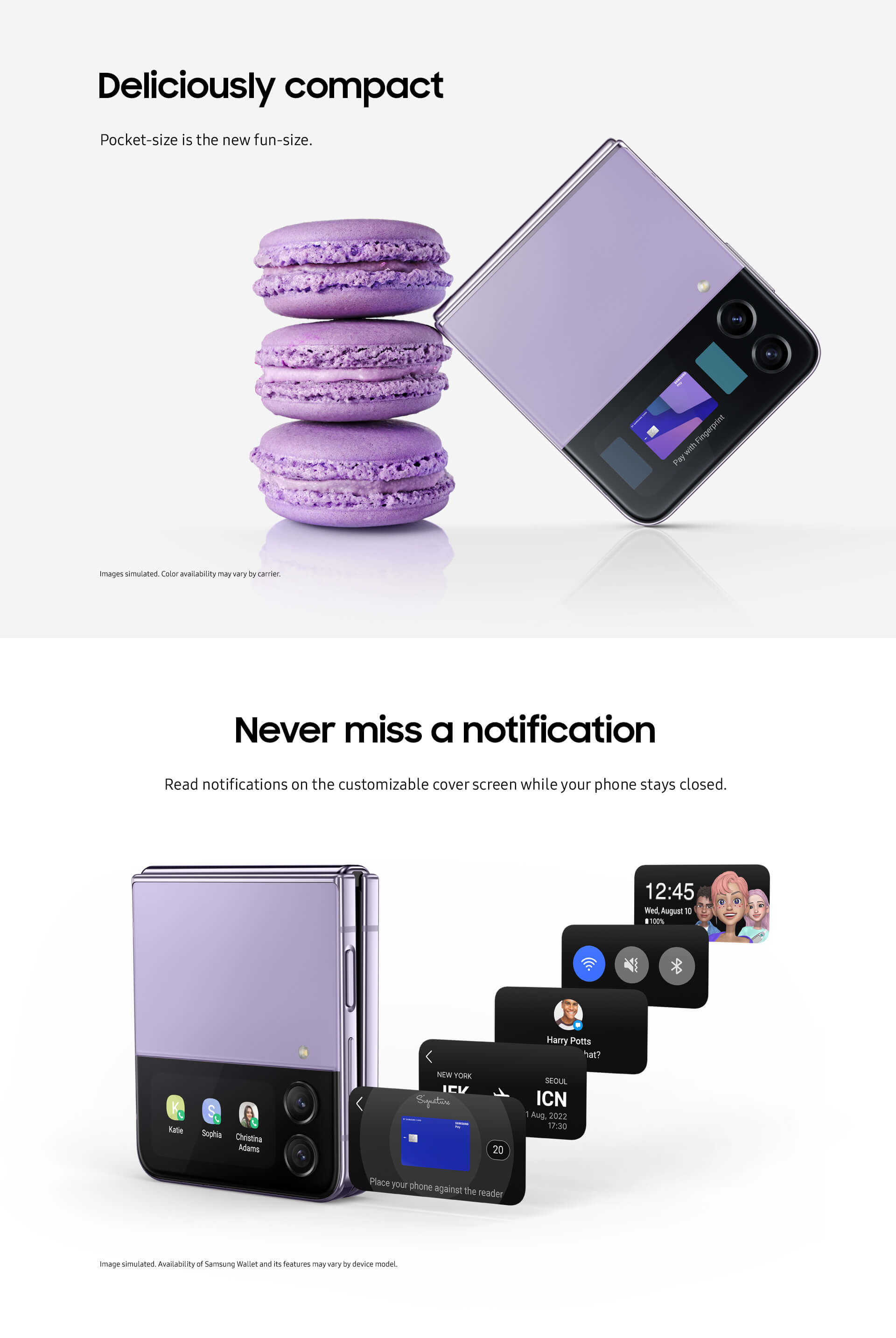 Samsung Galaxy Z Flip4 5G 128GB (Bora Purple) | C Spire Wireless