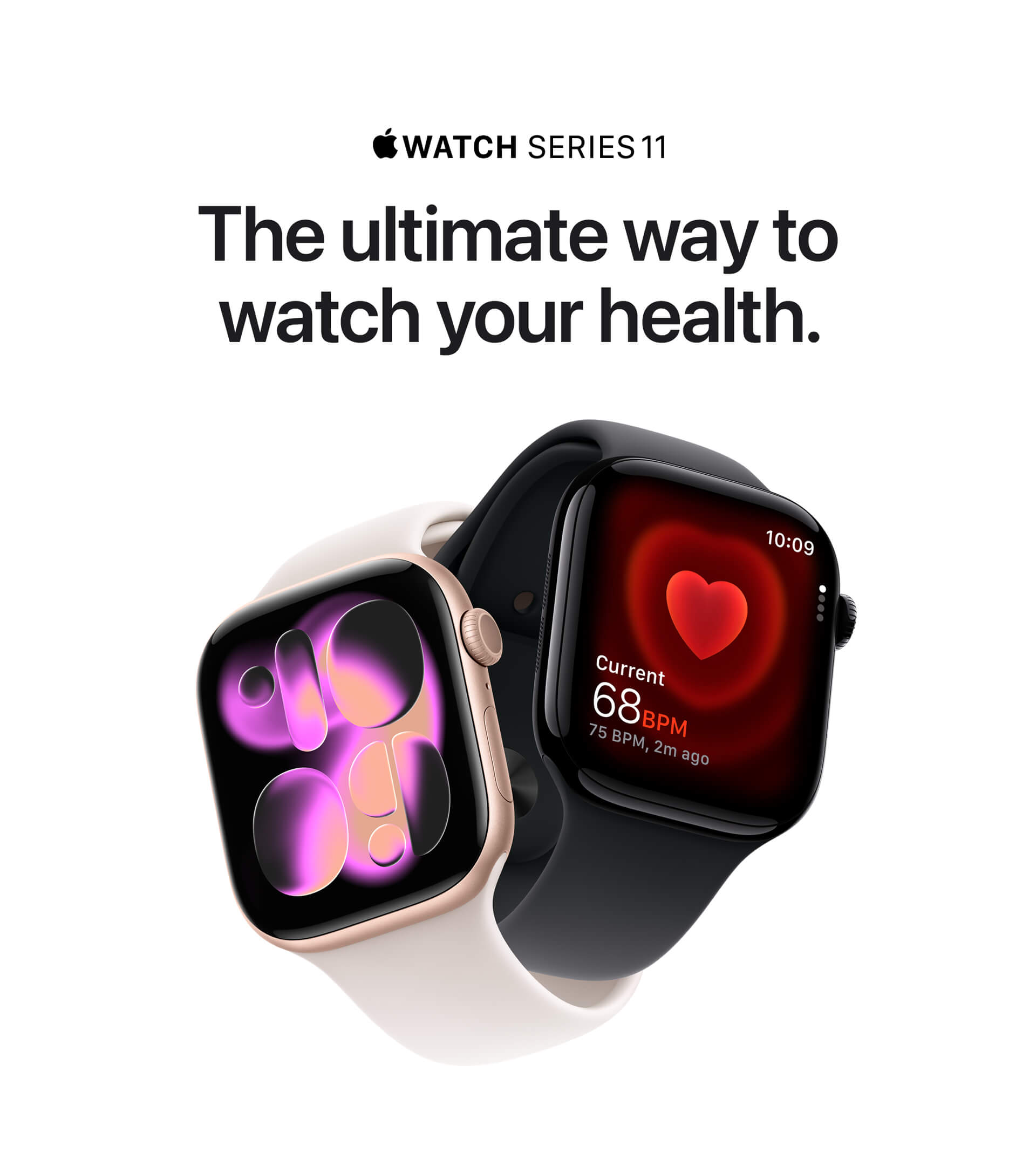 Watch Series 11 46mm Rose Gold Aluminum Case with Light Blush 
