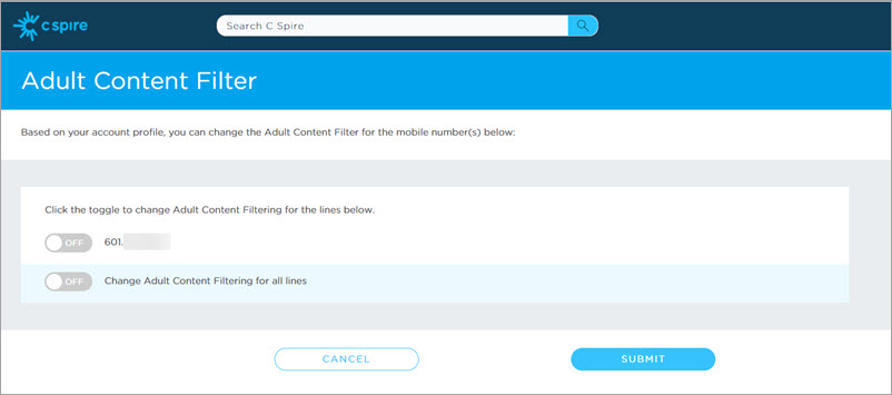How to add the Adult Content Filter to your account