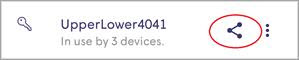 Use the Share icon if desired.