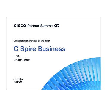 Cisco Partner Summit 2025 Collaboration Partner of the Year award