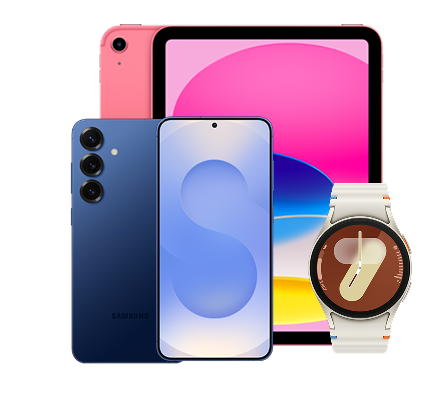 Samsung Galaxy S25 Plus,  Watch7 and iPad on us