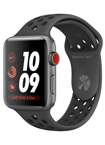 Watch Nike+ (GPS + Cellular) 42mm Aluminum Case with Anthracite