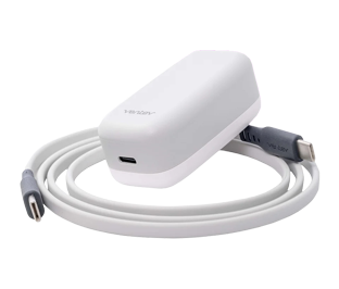 Ventev 20W PD USB C Wall Charger and 3.3' USB C-to-C Cable (White)