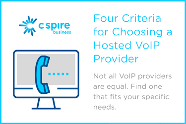 'Four Criteria for Choosing a Hosted VoIP Provider' white paper cover