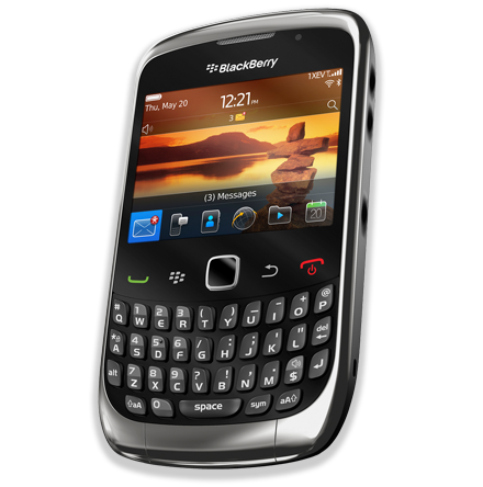 スマートフォン本体 BlackBerry curve 9300 Blackberry Curve 9300 - Black and Silver ( T-Mobile